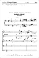 Exaudi Laudate SSA choral sheet music cover